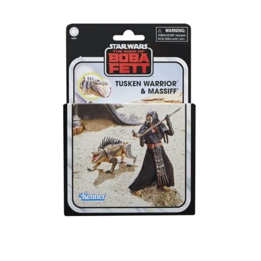 Figura Star Wars Tusken Warrior y Massiff - Libro de Boba Fett Kenner