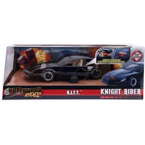 Coche Fantástico K.I.T.T. Escala 1:24 Diecast con Luces - Knight Rider KIT