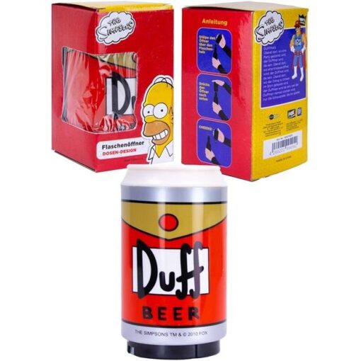 Abridor de botellas con forma de cerveza Duff de Los Simpsons - ¡Ideal para coleccionistas y amantes de la cerveza! - Imagen 3