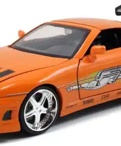 Vista lateral diorama Toyota Supra con figura Jada Toys 1:24