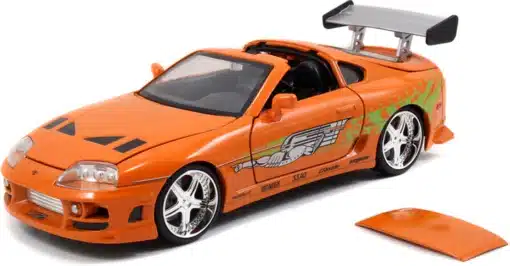 FAST & FURIOUS TOYOTA SUPRA DIECAST 1:24 FIGURA BRIAN THE FAST AND THE FURIOUS - Imagen 4