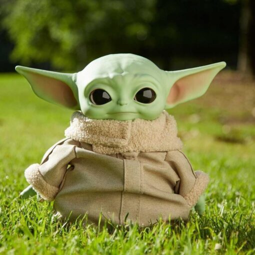 STAR WARS BABY YODA GROGU PELUCHE 28 cm THE MANDALORIAN - Imagen 4