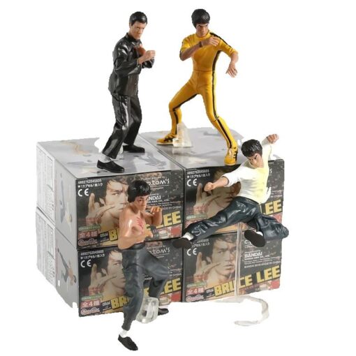 LOTE DE FIGURAS BRUCE LEE, LOTE DE 4 FIGURAS BRUCE LEE CON CAJA ORIGINAL