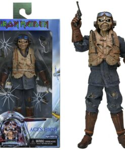 figura coleccionista eddie iron maiden aces high neca 18 cm oficial