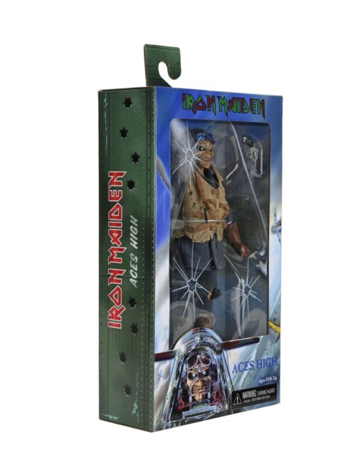 NECA FIGURA EDDIE IRON MAIDEN ACES HIGH, FIGURA IRON MAIDEN COLECCIONISMO - Imagen 3