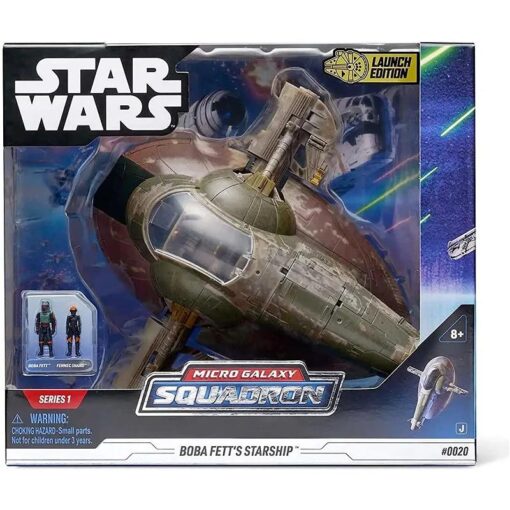 STAR WARS MICRO GALAXY SQUADRON BOBA FETT STARSHIP CON FIGURAS STAR WARS