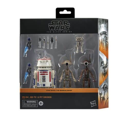 STAR WARS THE BLACK SERIES SET, R5-D4, DB-72 & PIT DROIDS, THE MANDALORIAN