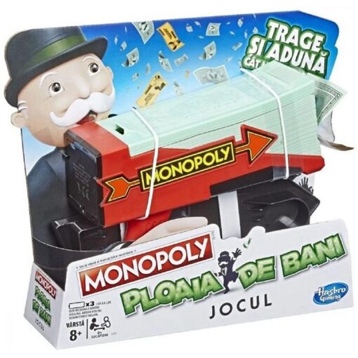 Hasbro Monopoly Cash Grab Dinero Loco Edición en Rumano