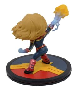 captain marvel figura chibi qmx marvel colección oficial