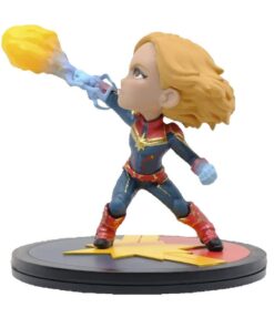figura captain marvel q-fig estilo chibi marvel coleccionista