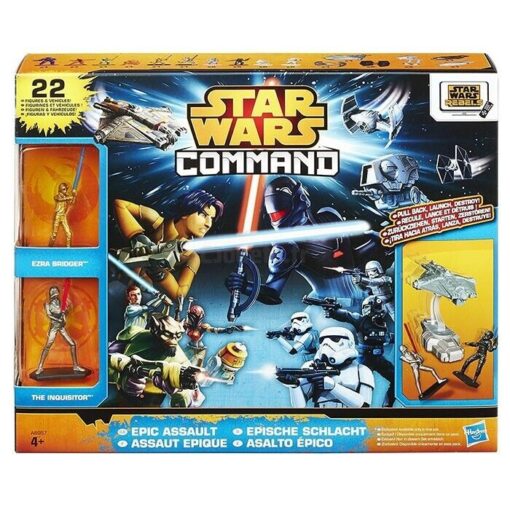 Hasbro STAR WARS COMMAND ASALTO ÉPICO 22 FIGURAS Y VEHÍCULOS - STAR WARS REBELS EPIC