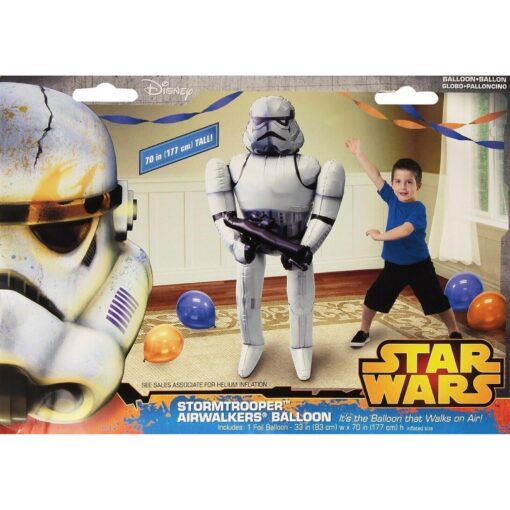 STAR WARS GLOBO INFLABLE STORMTROOPER 1,77 METROS GLOBO HELIO GIGANTE 177X83cm