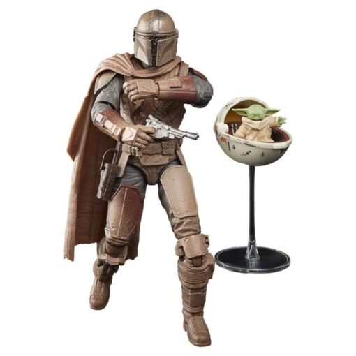 Hasbro STAR WARS THE BLACK SERIES, FIGURA THE MANDALORIAN & GROGU ARVALA-7 MANDALORIANO - Imagen 2