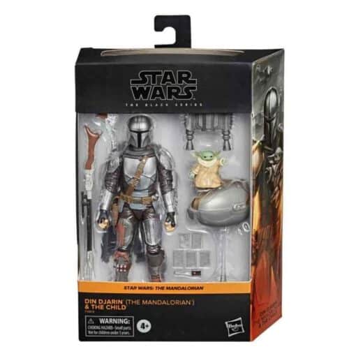 Hasbro STAR WARS THE BLACK SERIES - Figura The Mandalorian y The Child Grogu Mandalorian - Figura Articulada de Colección - Gran Realismo y Acabado Alta Calidad