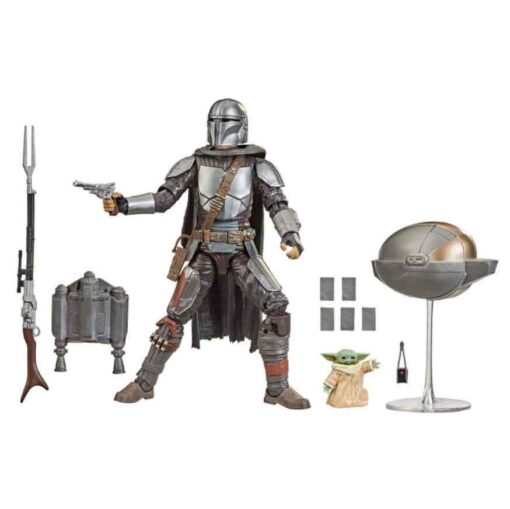 Hasbro STAR WARS THE BLACK SERIES - Figura The Mandalorian y The Child Grogu Mandalorian - Figura Articulada de Colección - Gran Realismo y Acabado Alta Calidad - Imagen 2