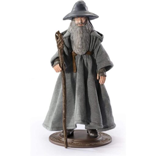 EL SEÑOR DE LOS ANILLOS FIGURA GANDALF BENDYFIGS THE NOBLE COLLECTION 20cm