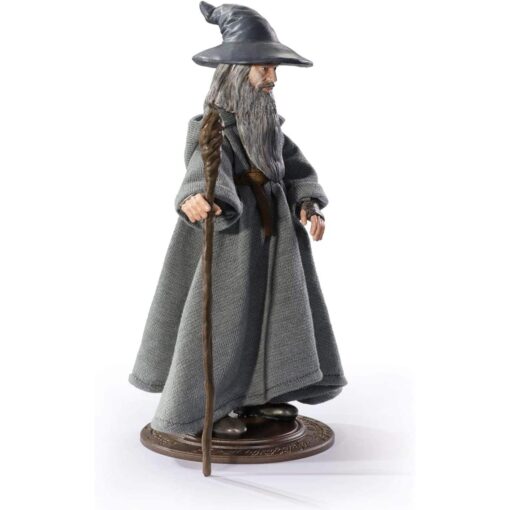 EL SEÑOR DE LOS ANILLOS FIGURA GANDALF BENDYFIGS THE NOBLE COLLECTION 20cm - Imagen 3