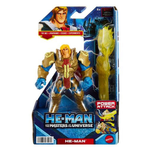 HE-MAN AND THE MASTERS OF THE UNIVERSE FIGURA HE-MAN POWER ATTACK NETFLIX