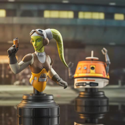 STAR WARS BUSTO PREMIUM HERA SYNDULLA Y CHOPPER 1:7 GENTLE GIANT DIAMOND SELECT - Imagen 2