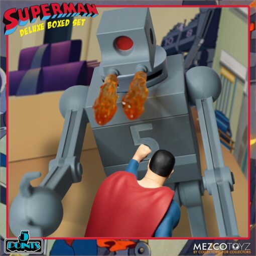 SUPERMAN THE MECHANICAL MONSTERS 1941 DELUXE BOXED SET DIORAMA PREMIUM MEZCO TOY - Imagen 5