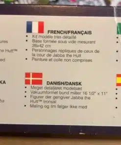 diorama jabba the hutt star wars throne room colección vintage amt 1995