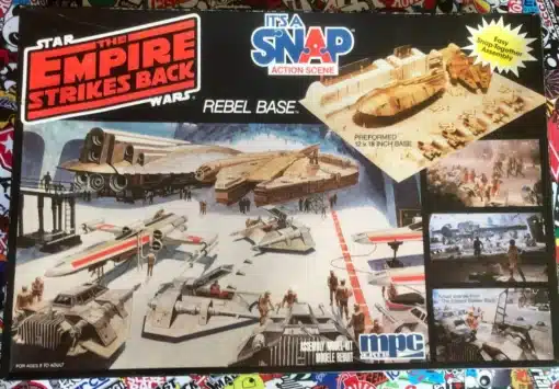 STAR WARS ACTION SCENE REBEL BASE, IT´S A SNAP ACTION SCENE MPC MNT ERTL