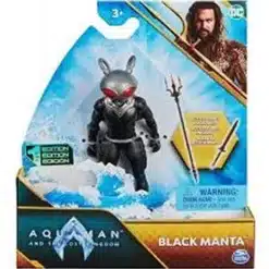 DC COMICS FIGURA BLACK MANTA PRIMERA EDICION SPIN MASTER AQUAMAN