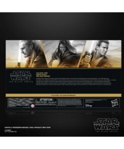 Pack Jedi y Sith Qui-Gon Jinn Obi-Wan Kenobi y Darth Maul Star Wars Black Series