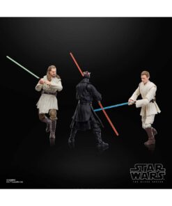 Figuras coleccionables Qui-Gon Jinn Obi-Wan Kenobi y Darth Maul 15 cm Star Wars Black Series