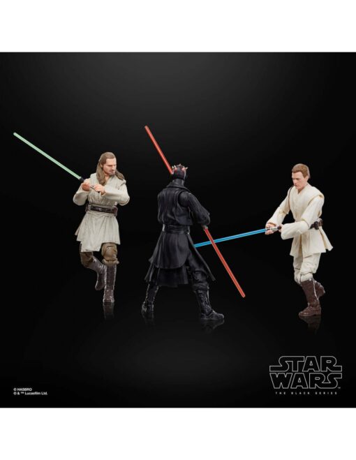 STAR WARS THE BLACK SERIES PACK QUI-GON JINN, DARTH MAUL, OBI-WAN KENOBI - Imagen 3