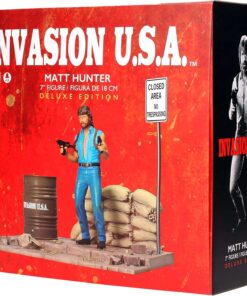 figura coleccionista chuck norris invasion usa diorama deluxe 18 cm edición premium