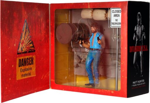 Figura Matt Hunter Invasion USA Chuck Norris Lujo Diorama 18 cms - Imagen 4