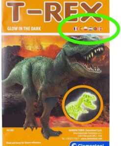 modelo t-rex fosforescente clementoni excavación para niños