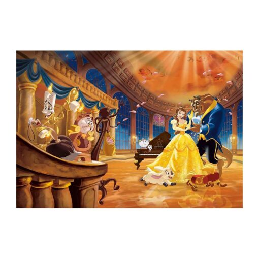 PUZZLE 1000 PIEZAS CLEMENTONI PRINCESAS DISNEY BELLA Y BESTIA 70X50 CON MALETÍN - Imagen 2