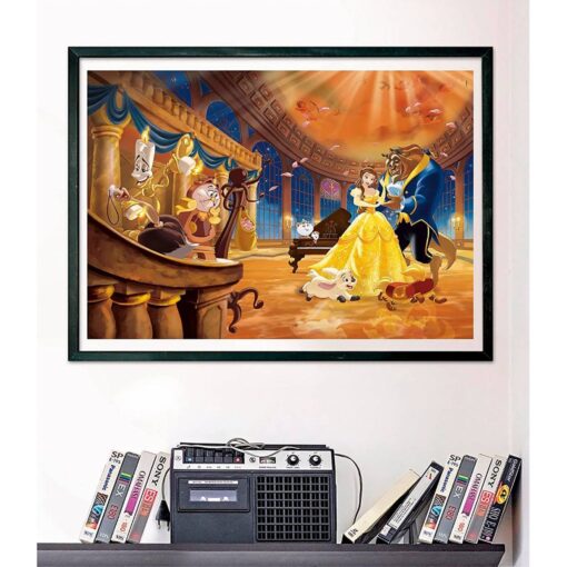 PUZZLE 1000 PIEZAS CLEMENTONI PRINCESAS DISNEY BELLA Y BESTIA 70X50 CON MALETÍN - Imagen 3