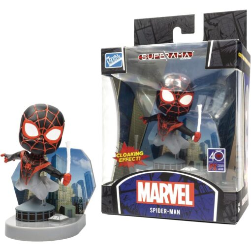 MARVEL SUPERAMA FIGURA SPIDER-MAN CLOAKING EFFECT! DIORAMA - Imagen 3