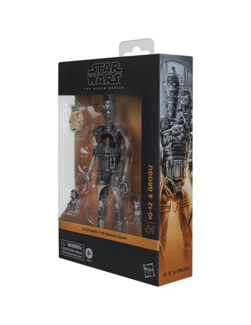 STAR WARS THE BLACK SERIES, FIGURA IG-12 & GROGU ANZELLANS THE MANDALORIAN 3 - Imagen 2