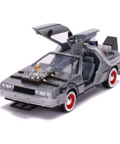 Lateral del DeLorean Time Machine Regreso al Futuro 3 de Jada Toys
