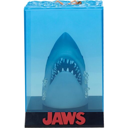 FIGURA JAWS MOVIE POSTER 3D TIBURÓN FIGURA DIORAMA 28cm PORTES 3D UNIVERSAL