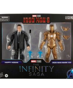 marvel legends happy hogan e iron man mark xxi pack de figuras articuladas 15 cm