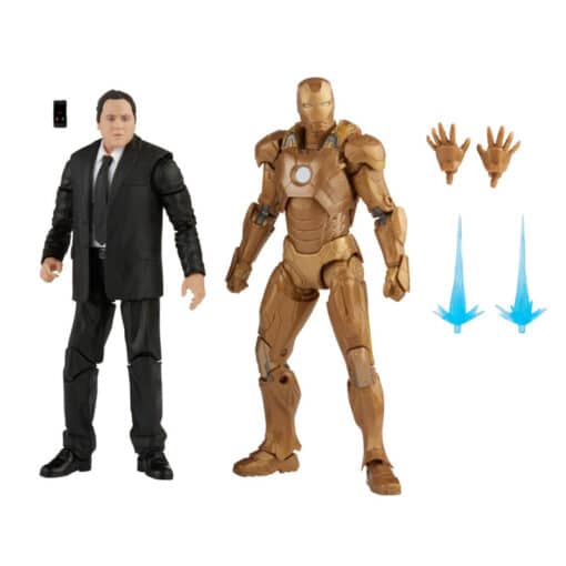 MARVEL LEGENDS SERIES FIGURAS HAPPY HOGAN Y IRON MAN MARK XXI MARVEL IRON MAN 3 - Imagen 3