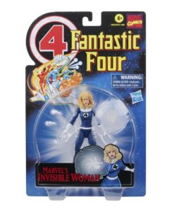 figura invisible woman marvel legends retro fantásticos 15 cm con accesorios