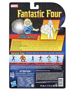 figura coleccionista invisible woman marvel legends retro colección fantástica hasbro