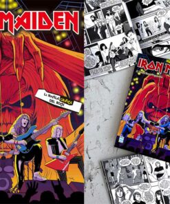 detalle ilustraciones libro iron maiden novela gráfica
