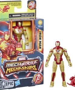 marvel mechstrike iron man mechasaurs figura articulada con equipamiento épico