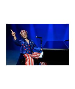 figura elton john live 1976 oficial neca premium con piano edición coleccionista
