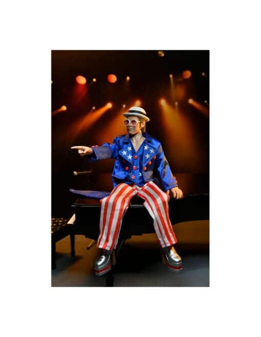 NECA FIGURA PREMIUM ELTON JHON LIVE 1976 EDICIÓN COLECCIONISTA - Imagen 9