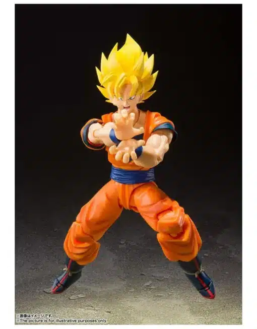Figura Son Goku Super Saiyan Full Power – Dragon Ball Z | Bandai S.H. Figuarts Articulada de 14 cm - Imagen 3
