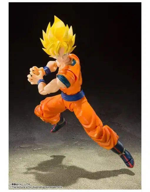 Figura Son Goku Super Saiyan Full Power – Dragon Ball Z | Bandai S.H. Figuarts Articulada de 14 cm - Imagen 4