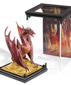 Diorama coleccionable Smaug El Hobbit con vitrina acrílica edición limitada